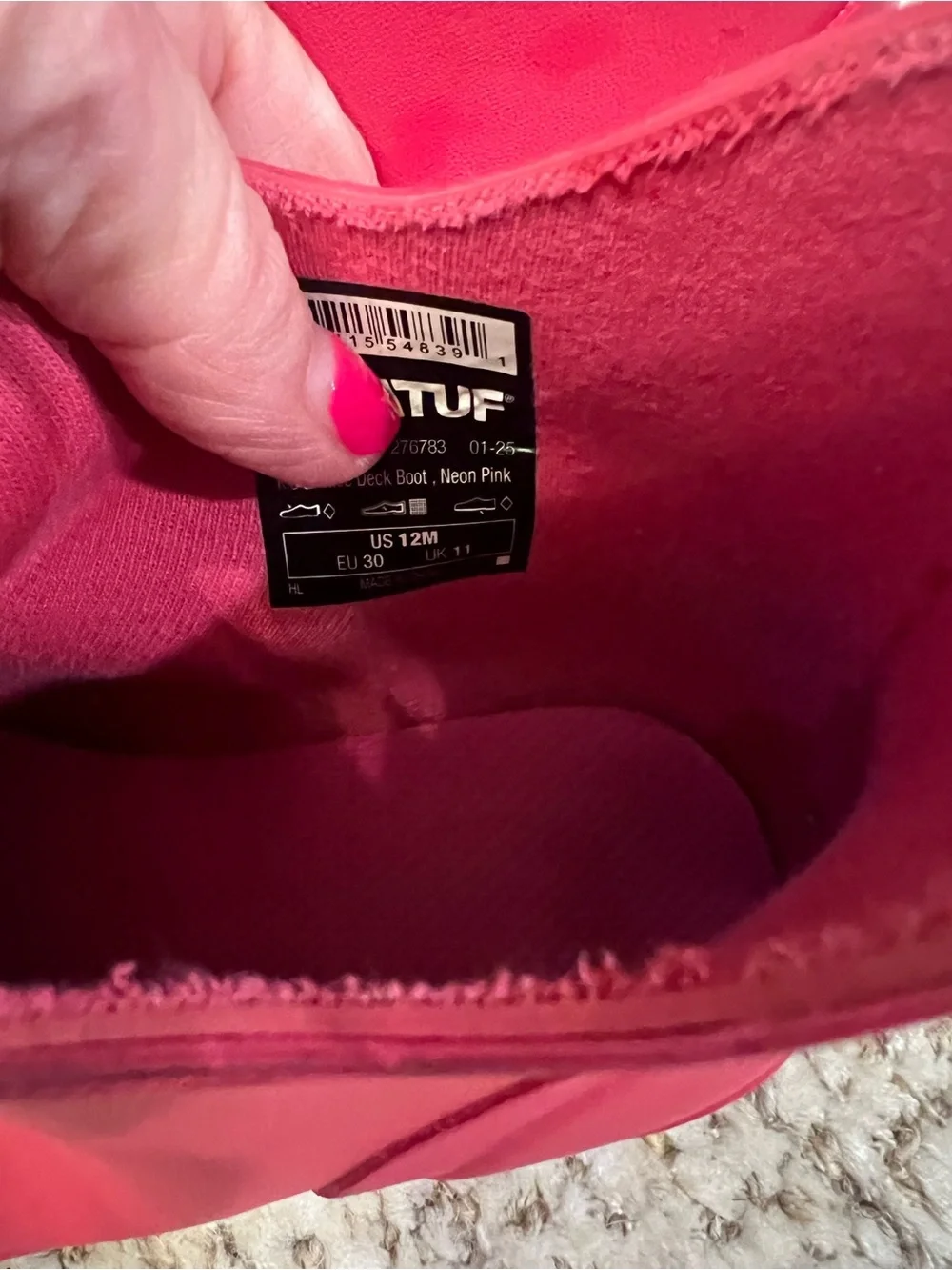 XTRATUF pink girls boots US 12